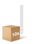 Multipack 10x Noxion Lucent PL-S LED  6W - 827 Blanc Très Chaud | 2-Pins - Équivalent 11W