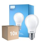 Multipack 10x Philips Corepro LED Ampoule E27 Poire Dépolie 8.5W 1055lm - 827 Blanc Très Chaud | Équivalent 75W