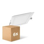 Multipack 6x Ledvance Downlight LED Slim Carré SQ210 18W 1530lm 120D - 840 Blanc Froid 