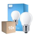 Multipack 10x Philips Corepro LED Lustre E27 Boule Dépolie 6.5W 806lm - 827 Blanc Très Chaud | Équivalent 60W