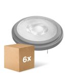 Multipack 6x Ledvance Superior Spot LED Réflecteur G53 AR111 7.4W 450lm 40D - 930 Blanc Chaud | Meilleur rendu des couleurs - Dimmable - Équivalent 50W