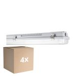 Multipack 4x Ledvance LED Imperméable Boîtier Vide  MT Gen 3 IP65 | Convient pour 2x150cm Tube LED
