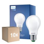 Multipack 10x Philips MASTER LED Ampoule Ultra Efficient E27 Poire Dépolie 4W 840lm - 840 Blanc Froid | Équivalent 60W