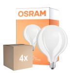 Multipack 4x Osram Retrofit LED E27 Globe Filament Dépolie 11W 1521lm - 827 Blanc Très Chaud | Équivalent 100W