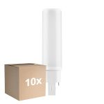 Multipack 10x Ledvance Dulux-D LED 6W - 840 Blanc Froid | 4-Pins - Équivalent 13W