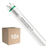 Multipack 10x Philips Tube LED T8 MASTER (EM/Direct 230V) Ultra Efficiency 11.9W 2500lm - 840 Blanc Froid | 120cm - Équivalent 36W