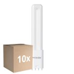 Multipack 10x Noxion Lucent PL-L LED 7.9W 950lm - 830 Blanc Chaud | 4-Pins - Équivalent 18W