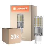Multipack 20x Ledvance Performance LED Capsule Claire G9 4.4W 600lm - 827 Blanc Très Chaud | Dimmable - Équivalent 48W