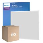 Multipack 6x Philips Panneau LED Ledinaire RC065B 28W 3400lm - 865 Lumière Du Jour | 60x60cm - UGR <22