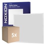 Multipack 5x Noxion Panneau LED Delta Value V5 Backlit 28W 3920lm 830/840 CCT | 60x60cm - < 22 - Philips Driver