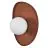 Ledvance Decor Applique Murale Brun | Convient pour 1x G9