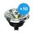 Multipack 10x Noxion Lucent Spot LED GU10 AR111 12W 600lm 40D - 930 Blanc Chaud | Meilleur rendu des couleurs - Dimmable - Équivalent 50W