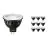 Multipack 10x Philips Master LED Spot GU5.3 MR16 6.7W 410lm 10D - 927 Blanc Très Chaud | Meilleur rendu des couleurs - Dimmable - Équivalent 35W