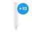 Multipack 10x Ledvance Dulux-D LED 9W - 830 Blanc Chaud | 2-Pins - Équivalent 26W