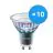 Multipack 10x Philips MASTER LED Spot ExpertColor GU10 PAR16 3.9W 280lm 25D - 930 Blanc Chaud | Meilleur rendu des couleurs - Dimmable - Équivalent 35W
