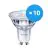 Multipack 10x Philips Corepro LED Spot GU10 PAR16 2.7W 230lm 36D - 840 Blanc Froid | Équivalent 25W