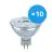 Multipack 10x Ledvance Performance Spot LED Réflecteur GU5.3 MR16 5W 345lm 36D - 930 Blanc Chaud | Meilleur rendu des couleurs - Dimmable - Équivalent 35W