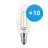 Multipack 10x Philips Corepro LED Bougie E14 Torsadée Bougie Filament Claire 2W 250lm - 827 Blanc Très Chaud | Équivalent 25W