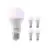 Multipack 5x Calex Smart Tuya Wifi E27 Poire 8.5W 806lm - 822-840 Variable Blanc | RGBW - Dimmable - Équivalent 60W