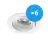 Multipack 6x Noxion Encastré Spot Vision MR16 inclinable Blanc | Diamètre 69mm - GU10 Culot