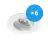 Multipack 6x Noxion Encastré Spot Logic MR16 inclinable Blanc | Diamètre 80mm - GU10 Culot