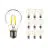 Multipack 10x Noxion Lucent LED E27 Poire Filament Claire 7W 806lm - 822-827 Dim To Warm | Dimmable - Équivalent 60W