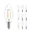 Multipack 10x Philips Corepro LED Bougie E14 Filament Claire 2W 250lm – 827 – Blanc Très Chaud | Équivalent 25W