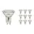 Multipack 10x Noxion Spot LED GU10 PAR16 4.8W 450lm 36D - 827 Blanc Très Chaud | Équivalent 65W