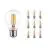 Multipack 10x Noxion Lucent Filament LED E27 Poire Claire 7W 806lm - 827 Blanc Très Chaud | Dimmable - Équivalent 60W