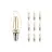 Multipack 10x Noxion Lucent LED E14 Bougie Filament Claire 2.5W 250lm - 827 Blanc Très Chaud | Équivalent 25W