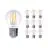 Multipack 10x Noxion Lucent Lustre LED E27 Boule Filament Claire 4.5W 470lm - 827 Blanc Très Chaud | Dimmable - Équivalent 40W