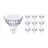 Multipack 10x Philips Master Value LED Spot GU5.3 MR16 5.8W 450lm 60D - 927 Blanc Très Chaud | Meilleur rendu des couleurs - Dimmable - Équivalent 35W