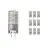 Multipack 10x Osram Parathom LED Pin GY6.35 3.8W 470lm - 827 Blanc Très Chaud | Dimmable - Équivalent 40W