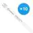 Multipack 10x Ledvance Tube LED T8 Superior (EM/Direct 230V) High Output 11.4W 2000lm - 840 Blanc Froid | 105cm - Équivalent 38W