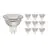 Multipack 10x Noxion Spot LED GU5.3 MR16 4.4W 345lm 36D - 840 Blanc Froid | Dimmable - Équivalent 35W