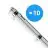 Multipack 10x Noxion Réglette LED Étanche Poseidon V3.0 35-65W 4550-9100lm - 830-865 CCT | 150cm - Câblage Traversant (5x2.5mm2)