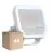 Multipack 4x Ledvance Projecteur LED Aluminium Blanc 17W 2400lm 100D - 840 Blanc Froid | IP66 - Symétrique