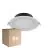 Multipack 6x Noxion Downlight LED Hera Plat Encastré Blanc 15W 1500lm 80D - 827-830-840 CCT | 168mm - Diamètre 144mm