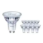 Multipack 10x Philips Corepro LED Spot GU10 PAR16 3.5W 255lm 36D - 827 Blanc Très Chaud | Équivalent 35W