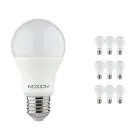Multipack 10x Noxion Lucent Classic LED E27 Poire Dépolie 8.5W 806lm - 827 Blanc Très Chaud | Dimmable - Équivalent 60W