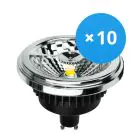 Multipack 10x Noxion Lucent Spot LED GU10 AR111 12W 600lm 40D - 930 Blanc Chaud | Meilleur rendu des couleurs - Dimmable - Équivalent 50W