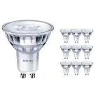Multipack 10x Philips Corepro LED Spot GU10 PAR16 3W 230lm 36D - 830 Blanc Chaud | Dimmable - Équivalent 35W
