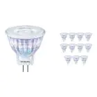 Multipack 12x Philips Corepro LED Spot GU4 MR11 2.3W 184lm 36D - 827 Blanc Très Chaud | Équivalent 20W