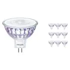 Multipack 10x Philips Master Value LED Spot GU5.3 MR16 7.5W 660lm 60D - 940 Blanc Froid | Meilleur rendu des couleurs - Dimmable - Équivalent 50W