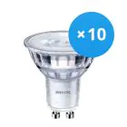 Multipack 10x Philips Corepro LED Spot GU10 PAR16 3W 240lm 36D - 840 Blanc Froid | Dimmable - Équivalent 35W