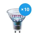 Multipack 10x Philips MASTER LED Spot ExpertColor GU10 PAR16 5.5W 400lm 36D - 940 Blanc Froid | Meilleur rendu des couleurs - Dimmable - Équivalent 50W