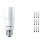 Multipack 10x Philips Corepro LED E27 Tubular Stick Dépolie 9.5W 1050lm - 840 Blanc Froid | Équivalent 75W