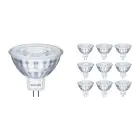 Multipack 10x Philips Corepro LED Spot GU5.3 MR16 2.9W 230lm 36D - 827 Blanc Très Chaud | Équivalent 20W