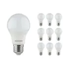 Multipack 10x Noxion Lucent Classic LED E27 Poire Dépolie 4.9W 480lm - 830 Blanc Chaud | Équivalent 40W
