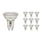Multipack 10x Noxion Spot LED GU10 PAR16 4.8W 450lm 36D - 827 Blanc Très Chaud | Équivalent 65W